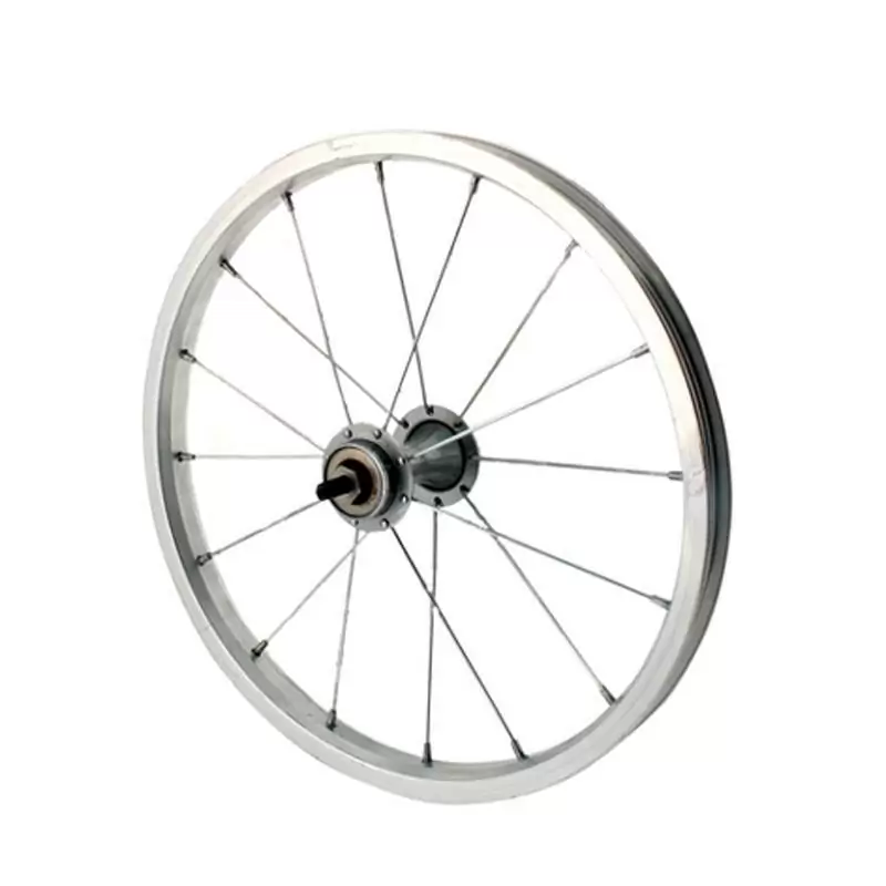 roue avant 14x1-3/8 aluminium argent - image