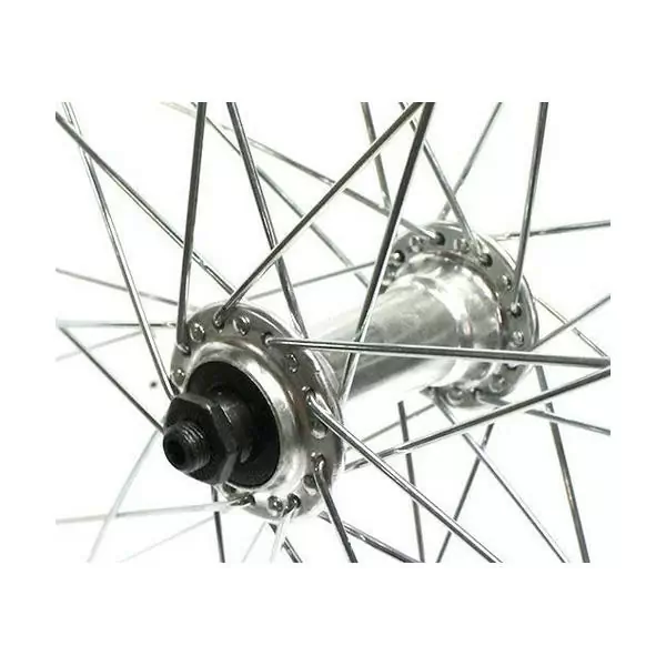 front wheel 24x1,75 aluminium qr silver #1