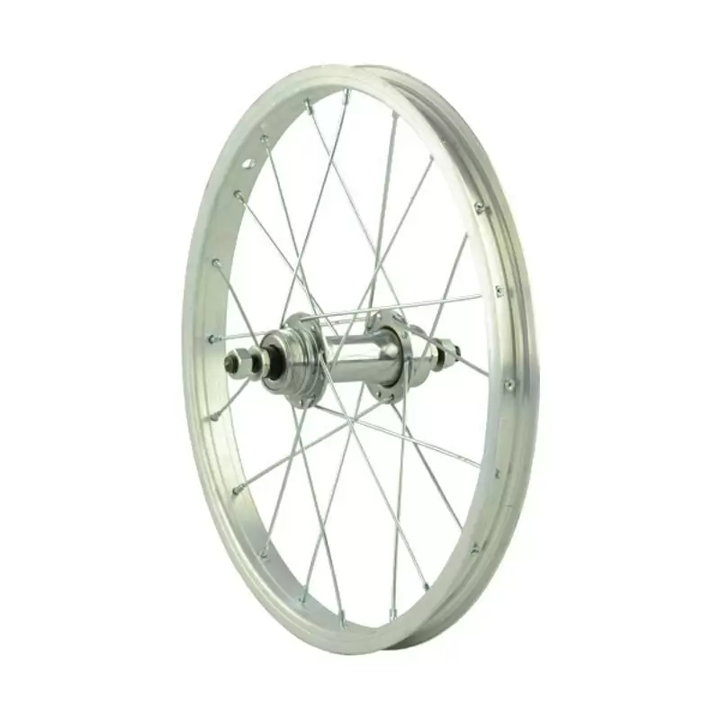 rueda trasera 16x1,75 aluminio plata - image
