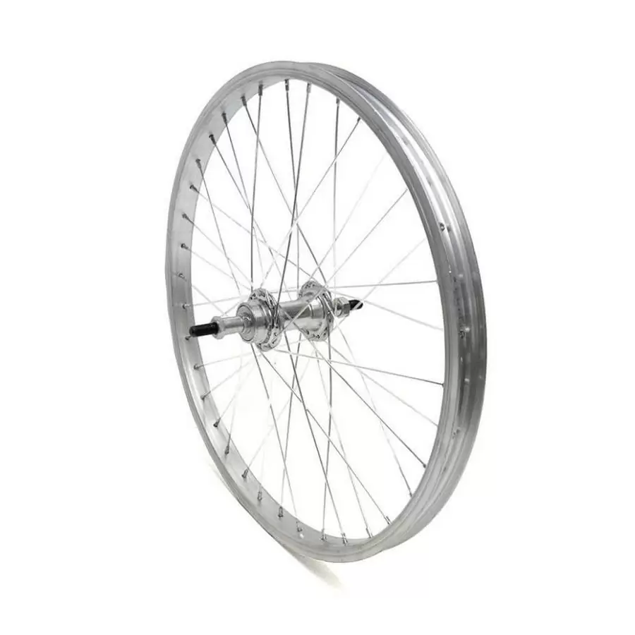 rueda trasera 20x1,75 aluminio 7v plata - image
