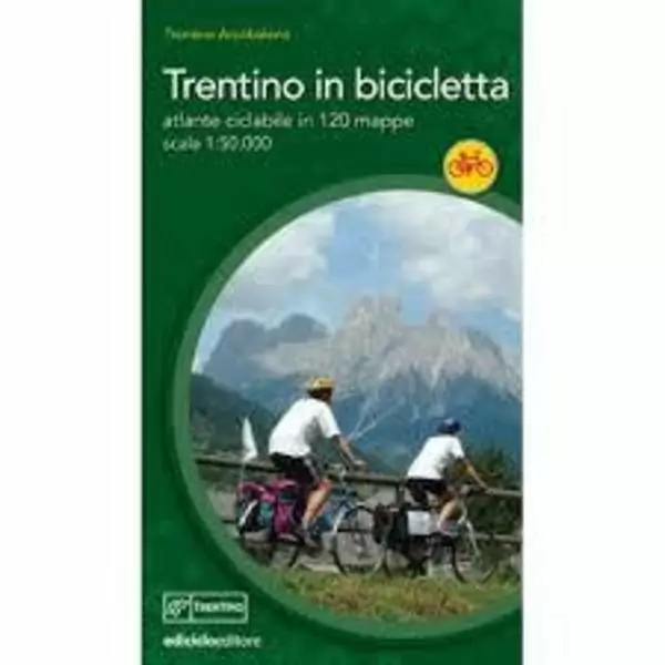 Book TRENTINO IN BICICLETTA - Atlante turistico in 120 mappe - image