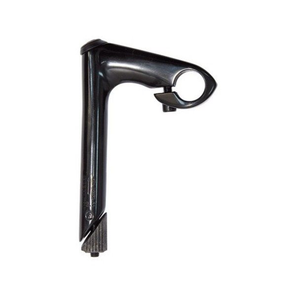 black aluminium handle stem extension 80mm ø 22,2 mm