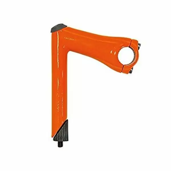 Haste em liga leve bicicleta de corrida e fixa neon laranja 100mm ø 22,2 mm - image