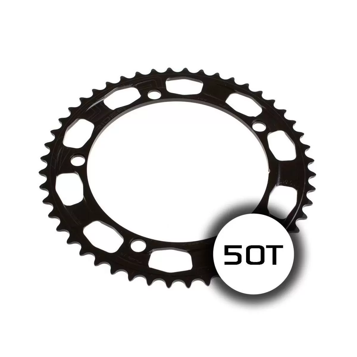 chainring lami flow fixed gear track 50t 144 mm black - image