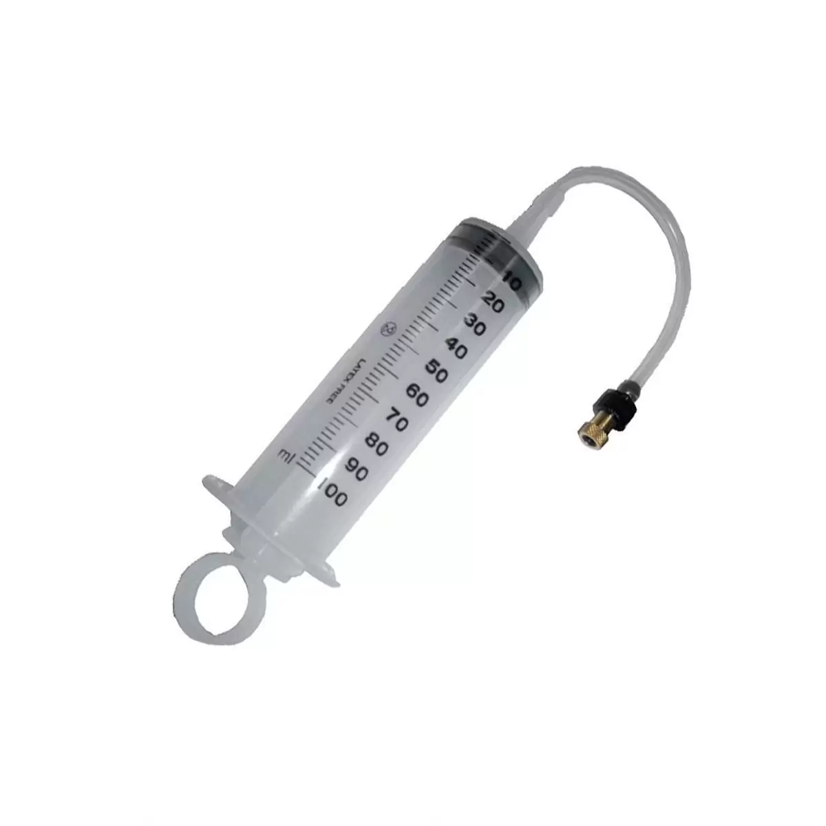 syringe with tube for tire sealant 100ml - image