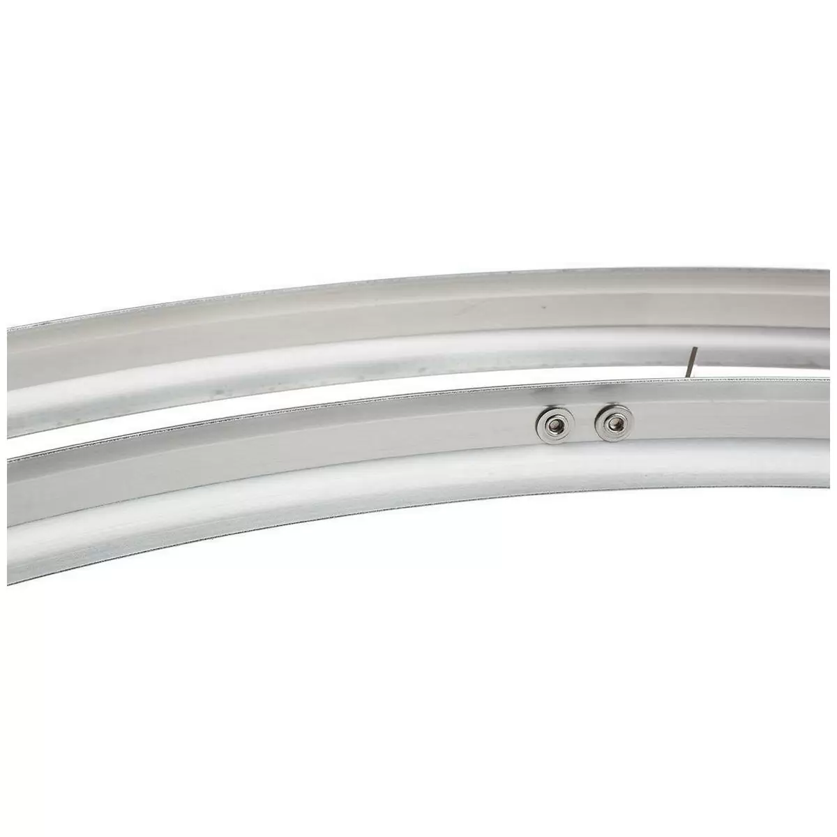 pair classic round fenders 30mm polished silver #3