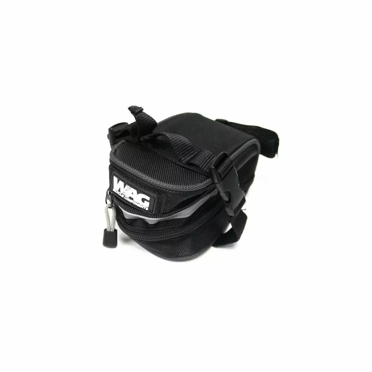 expandable mtb saddle bag with quick release and straps strap - image