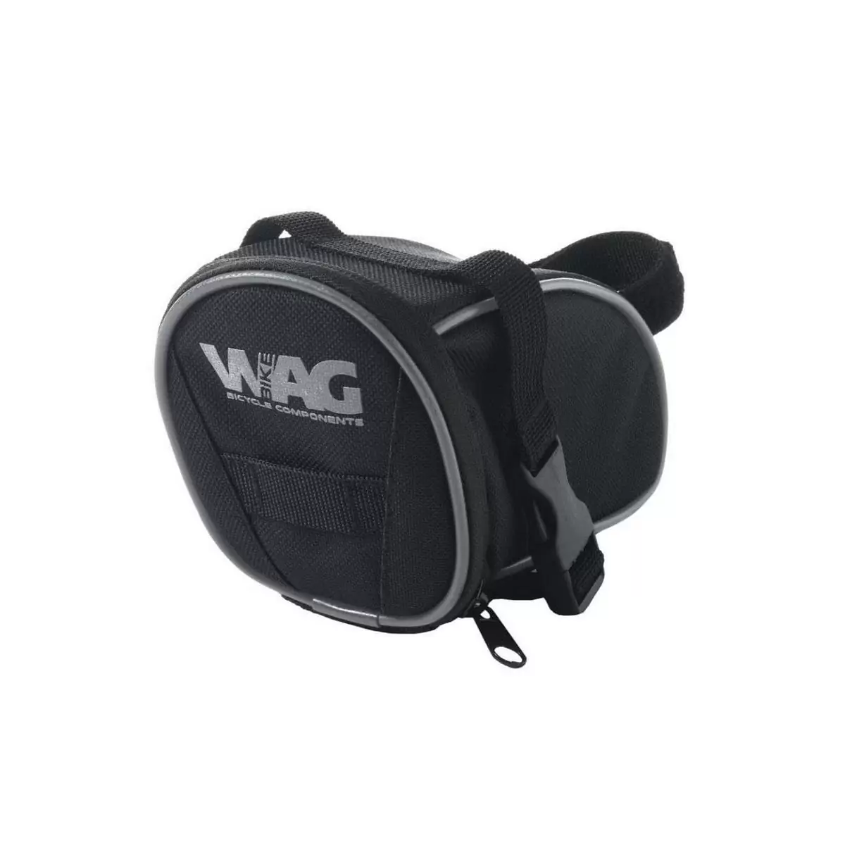 saddle bag with double clip mount and straps strap - image