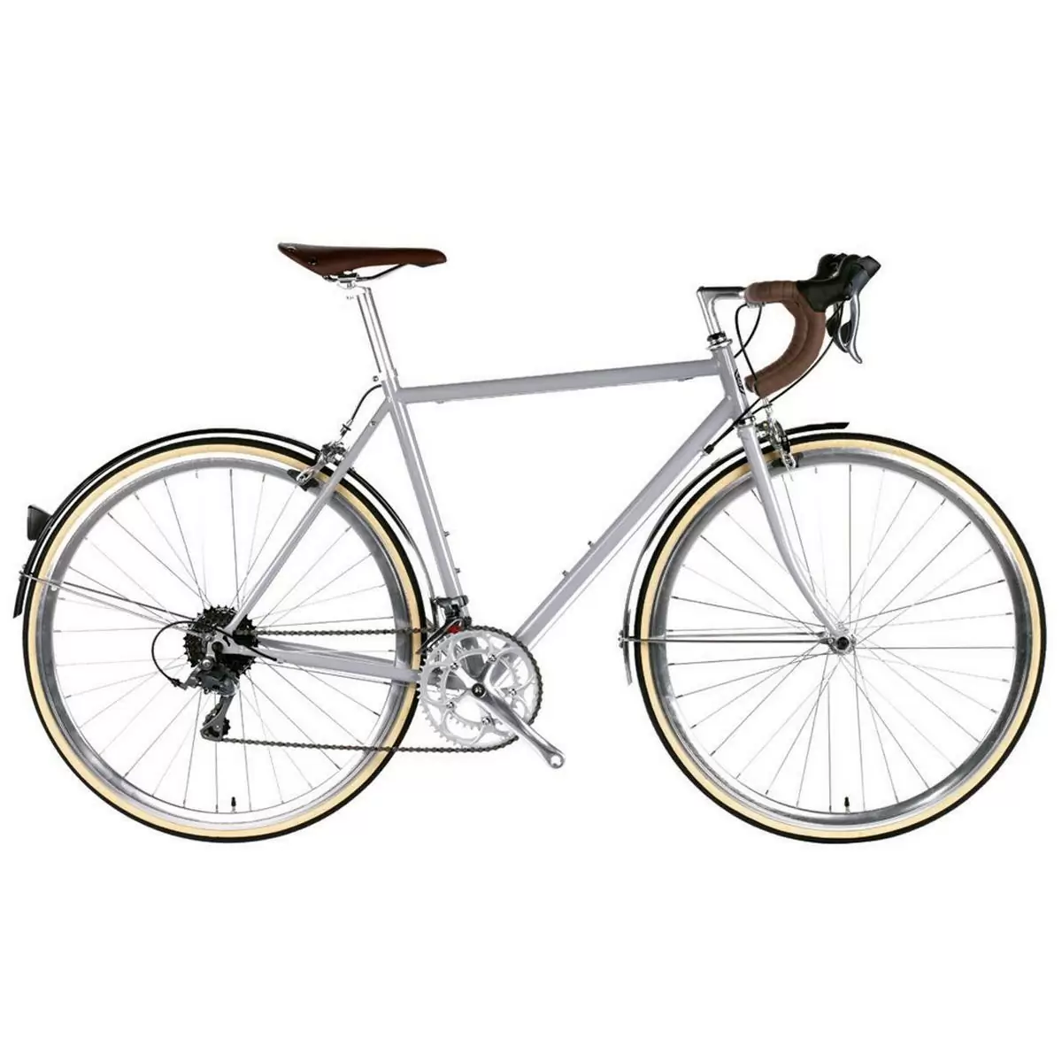 Bicicleta urbana TROY 16spd Highland prata média 54cm - image