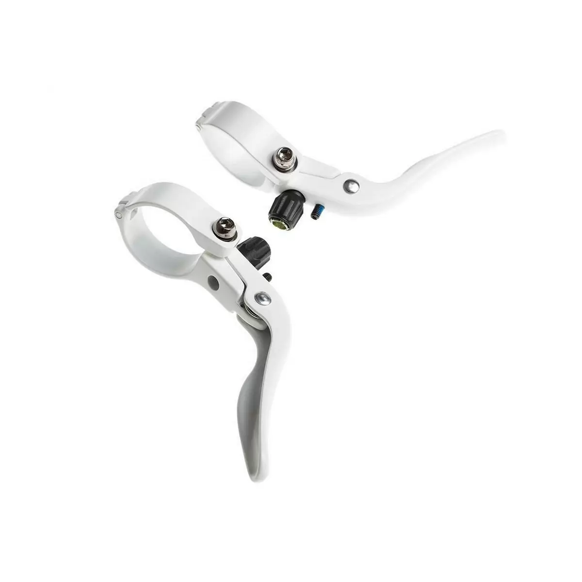 pair brake levers blevers crosstop os 31.8mm white #1