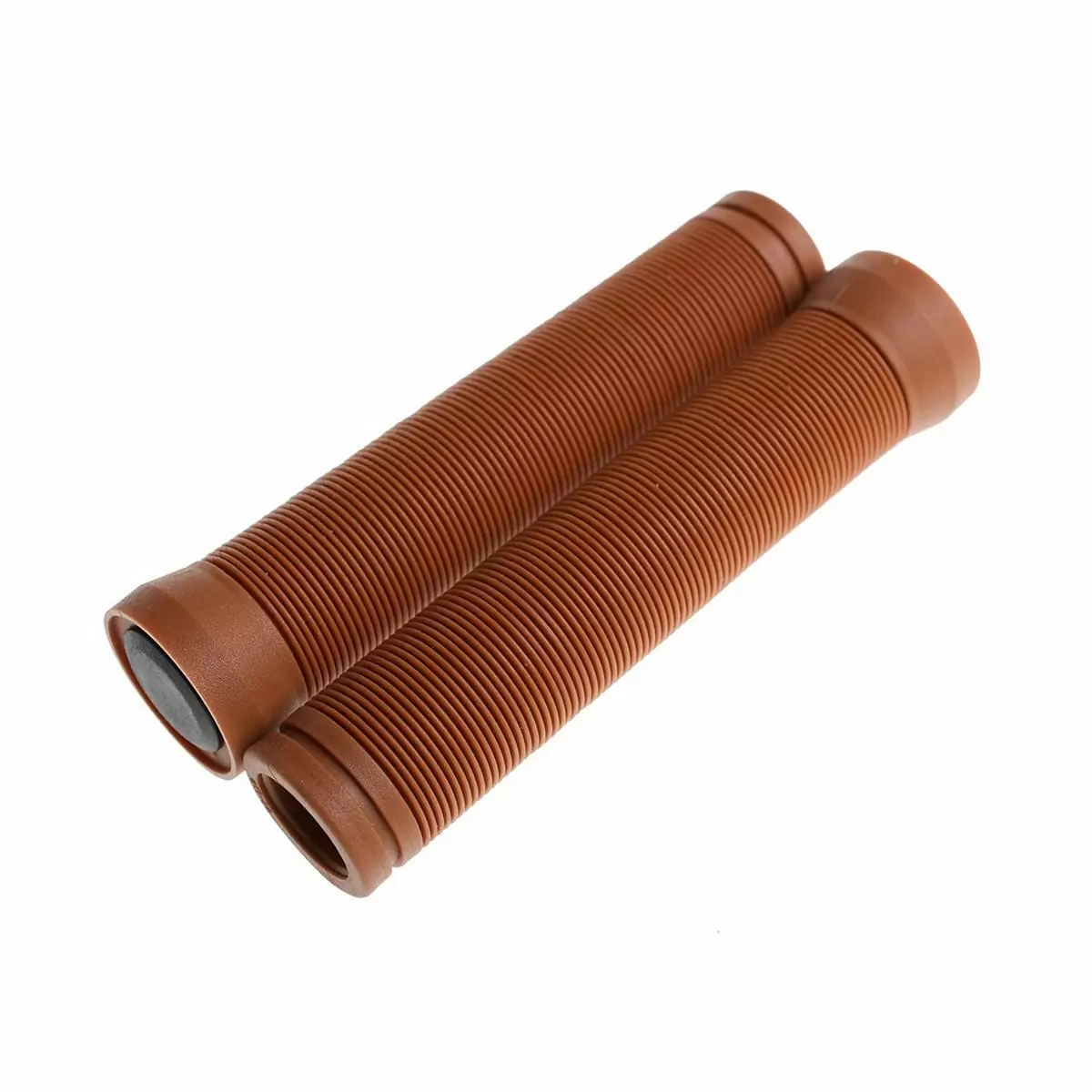 Pair button grips honey brown - image