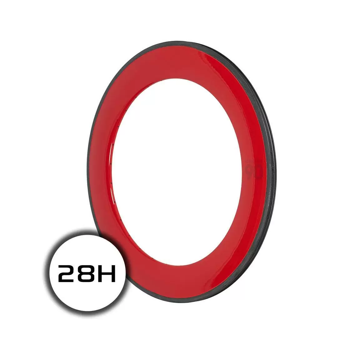 rim notorious 90 700c carbon 28h msw red - image