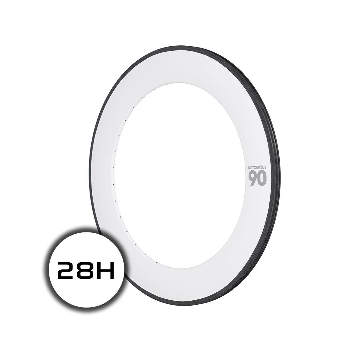 cerchio notorious 90 700c carbon 28h msw bianco