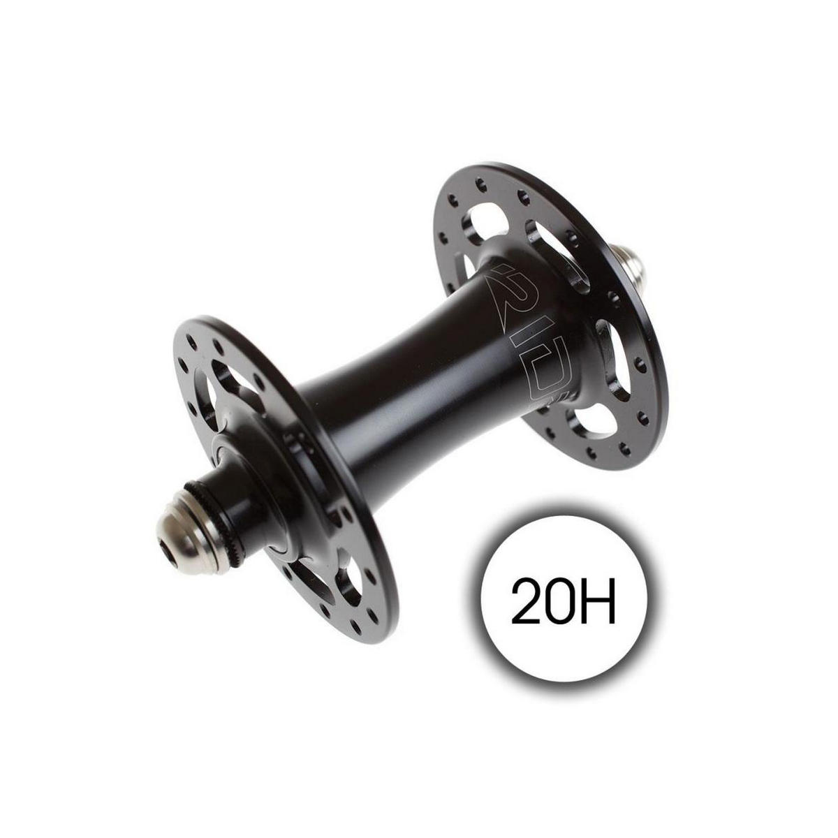 front hub ht track 20h fixed gear black