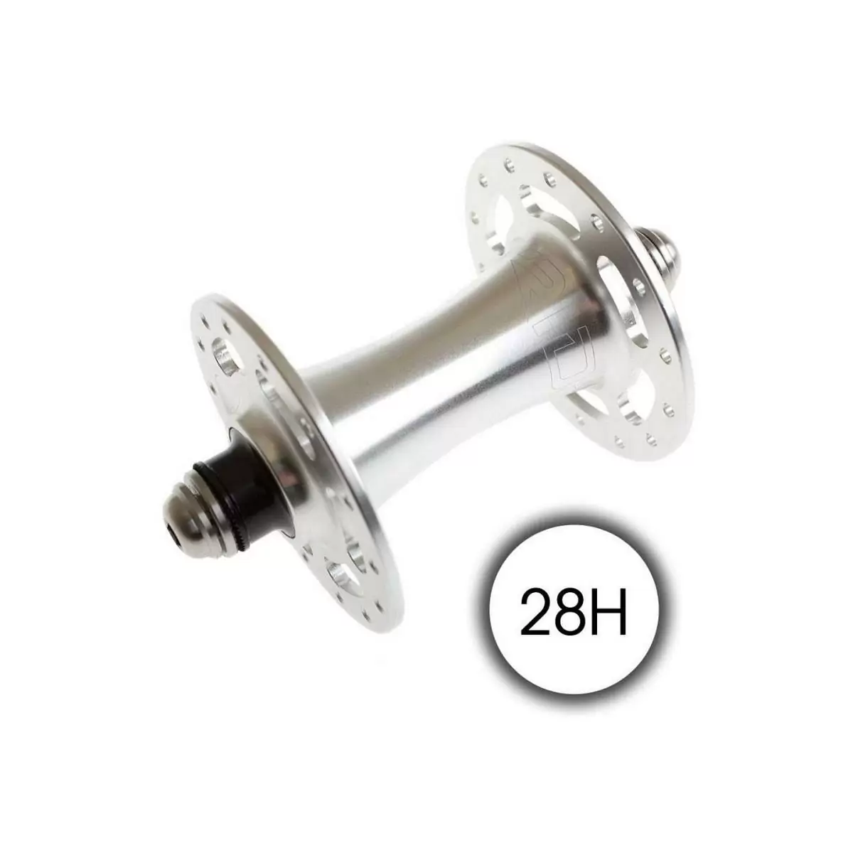 front hub ht track 28h fixed gear sivler - image