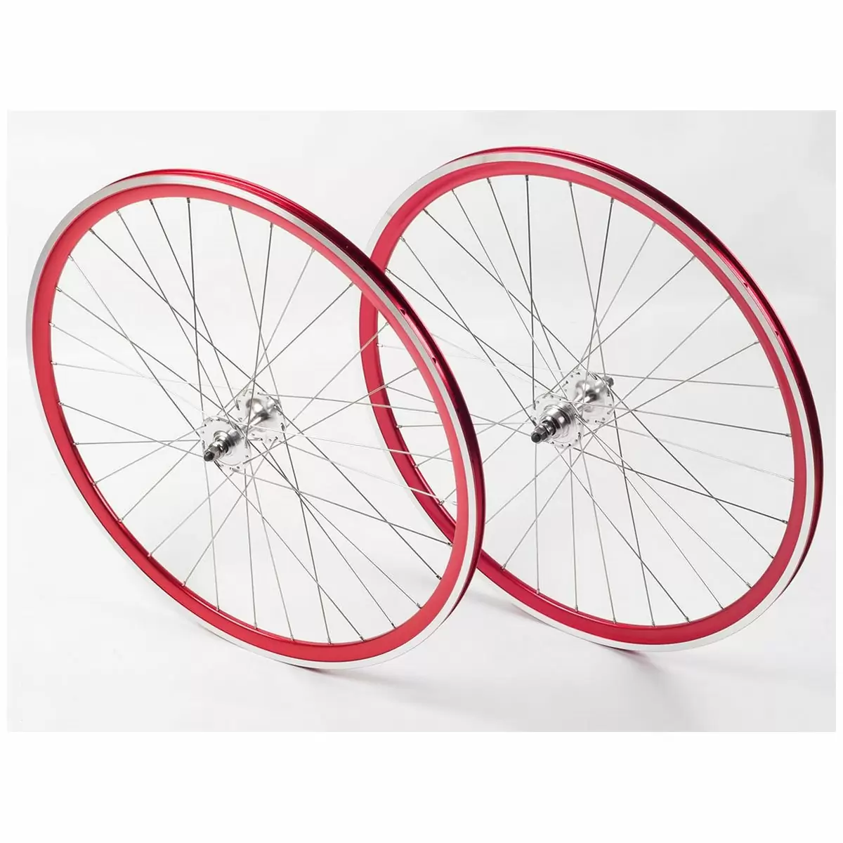 deep section 700c wheelset 30mm kinlin alu red / silver - image