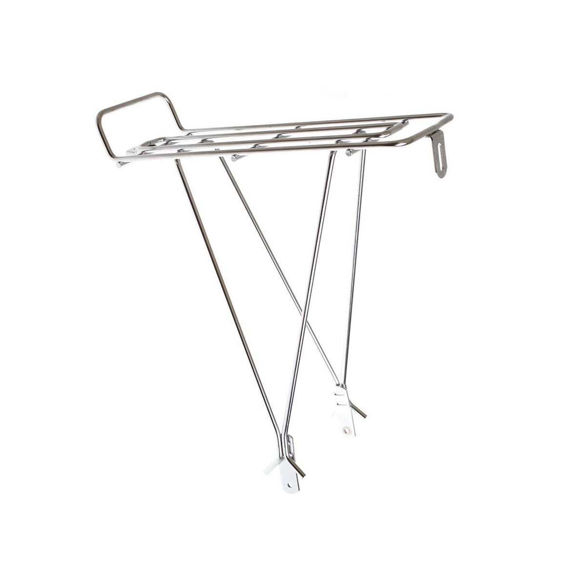 silver rear bike rack