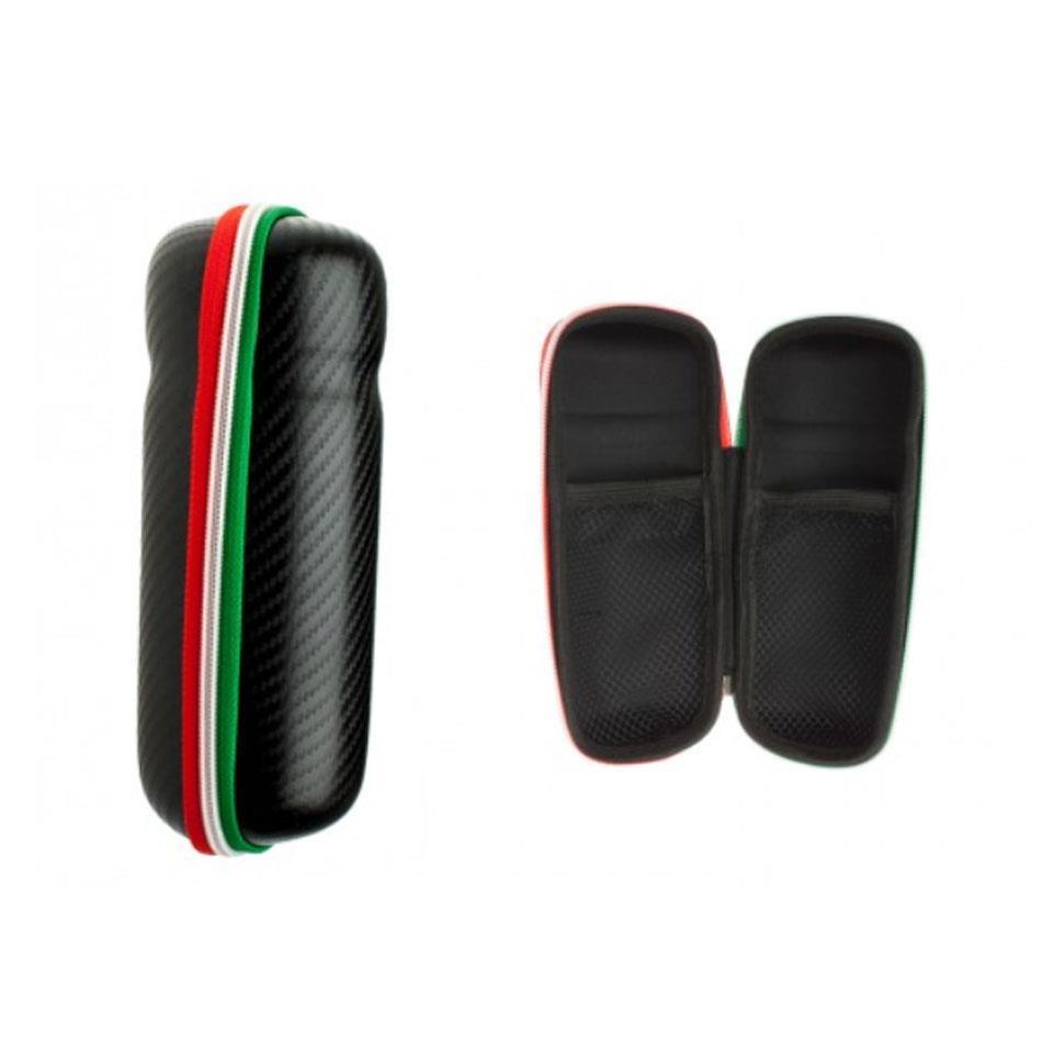 porte outils bidon 750ml look carbone noir italie zip tricolore