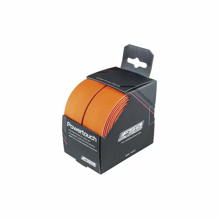 Fita de guiador PowerTouch neon laranja com adesivo H276 V17 - image