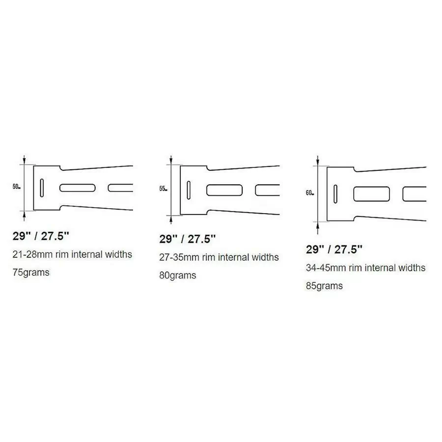 kit antiforatura interno tubeless misura l canale 34-45mm #3