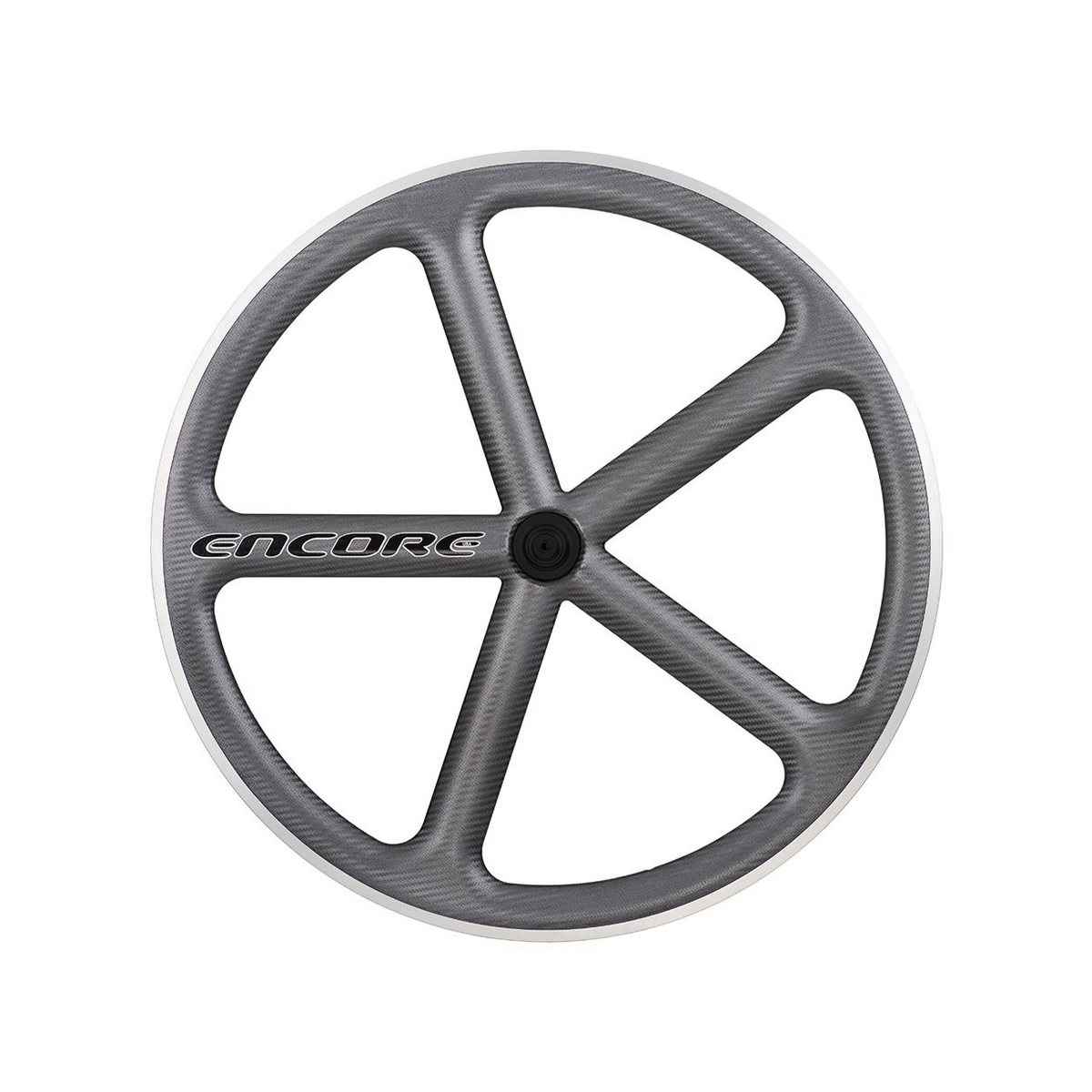 front wheel 700c track 5 spokes carbon weave charcoal msw