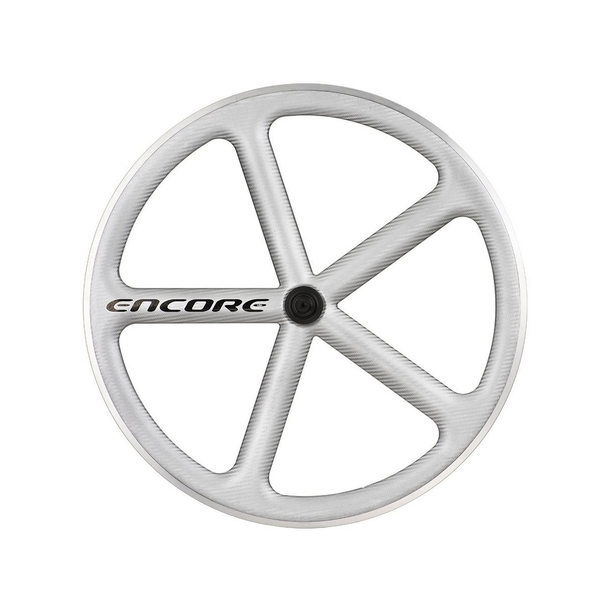 front wheel 700c track 5 spokes carbon weave silver msw