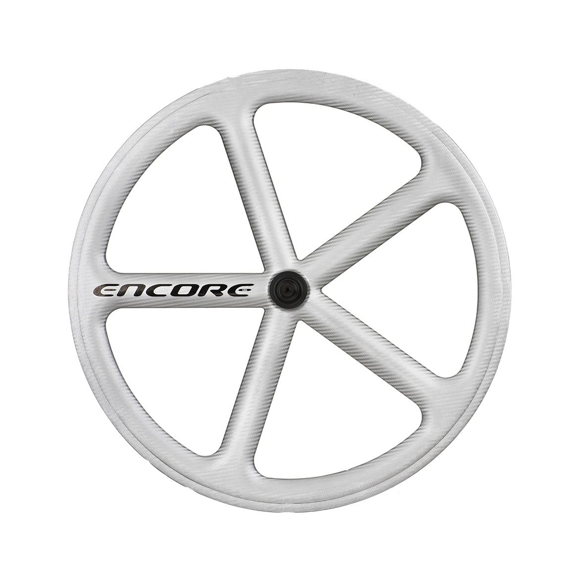 front wheel 700c track 5 spokes carbon weave silver nmsw