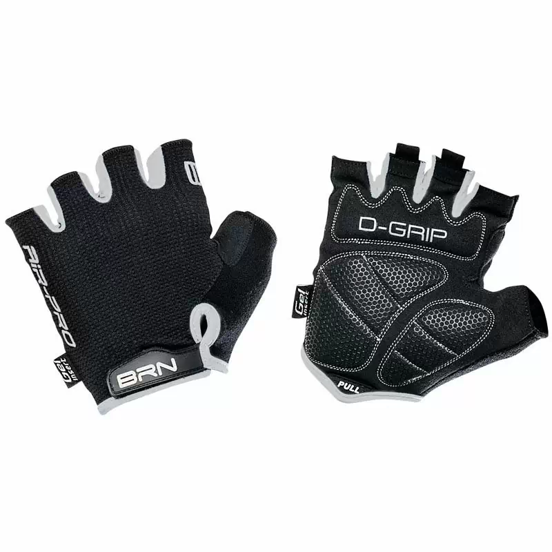 Short Finger Gloves Air Pro Black/White Size M - image