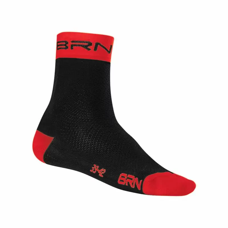 Ankle socks black/red Size M (43-46) - image