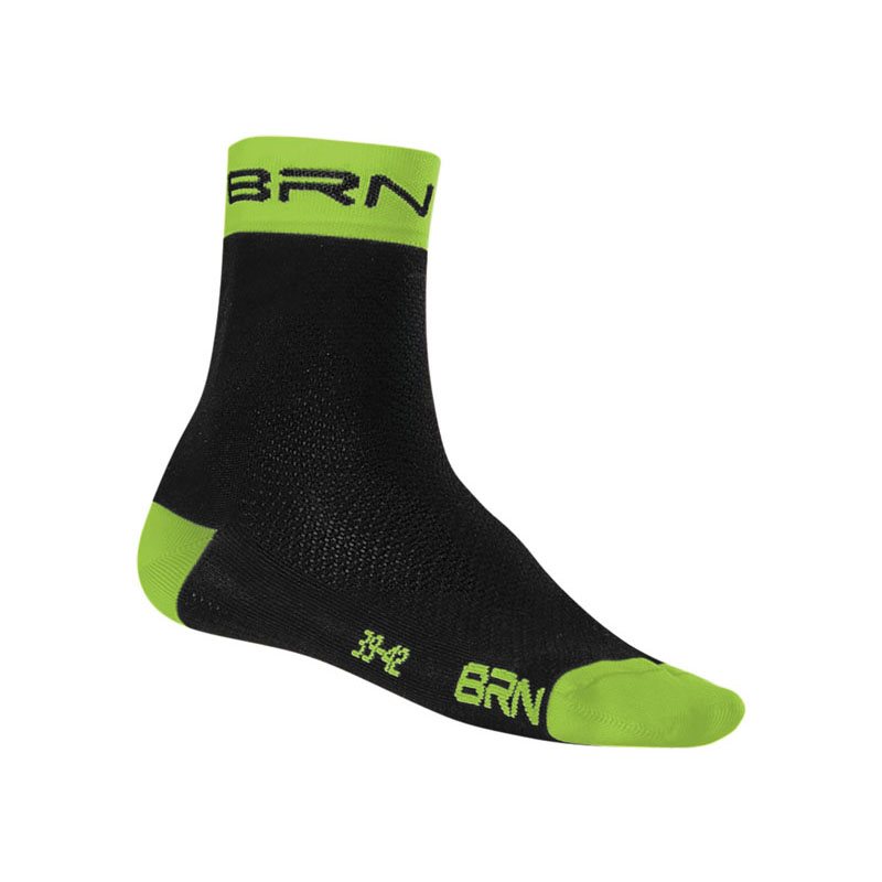 Ankle socks black/neon green Size S (39-42)