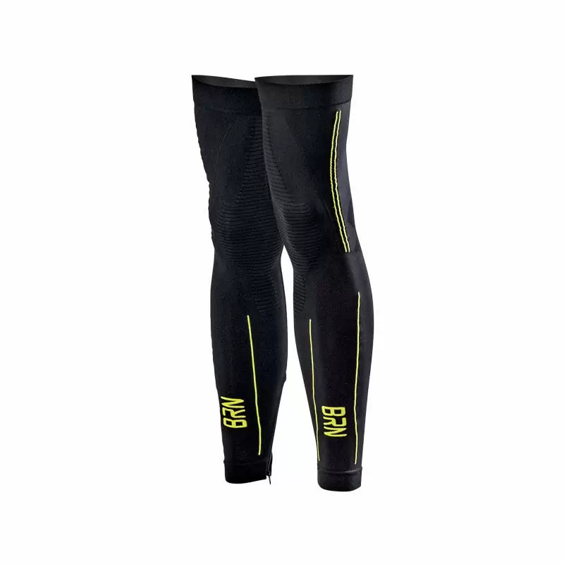 Leg warmers black/neon yellow one size - image