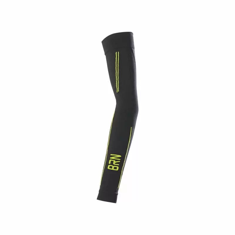 Arm Warmers Black/Neon Yellow One Size - image