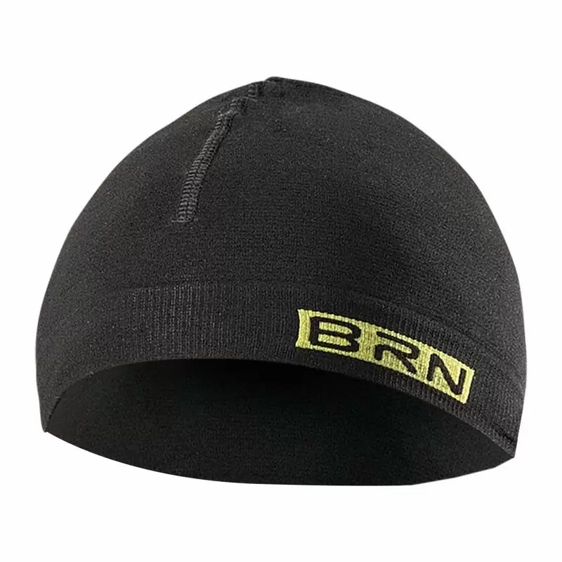 Gorra bajo casco negro/amarillo neón talla única - image