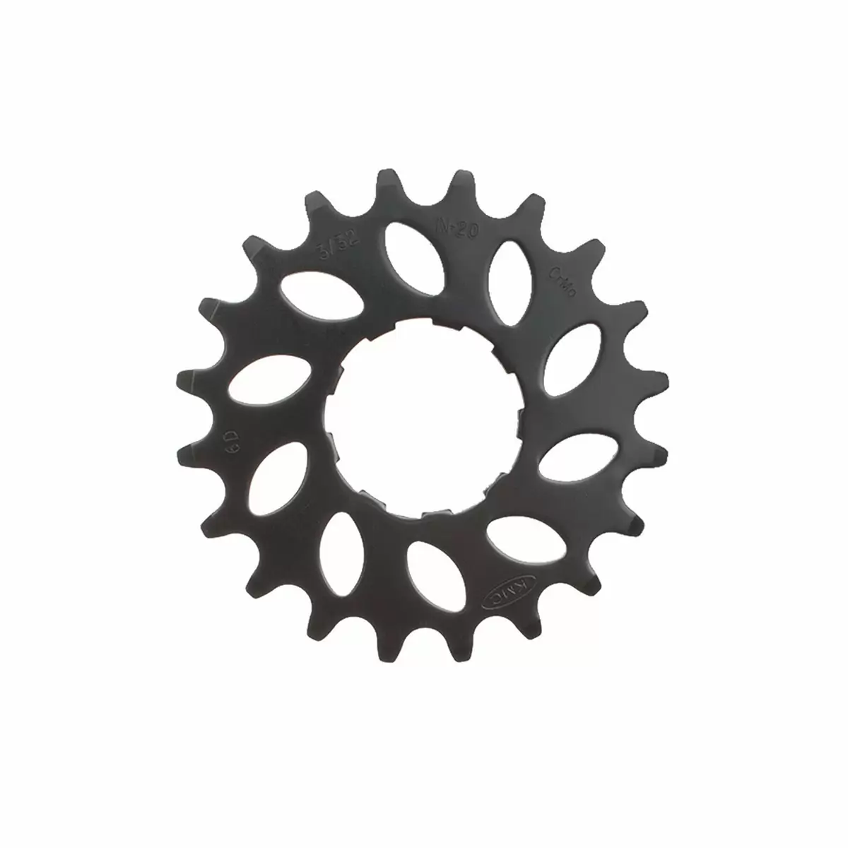Sprocket 20T for ebike with NuVinci gear hub 3/32'' chromoly black - image