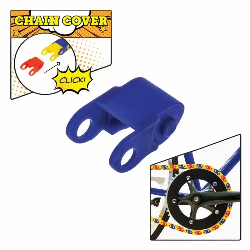 chain cover clip blue bmx/fixed/city 1s 1/2'' x 1/8'' - image