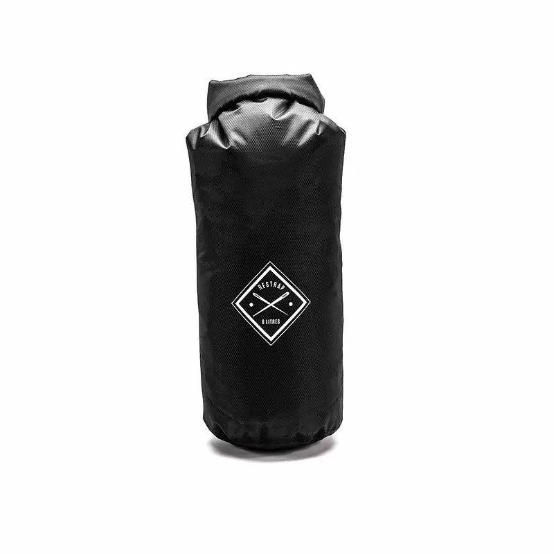 Waterproof rool dry bag for seatpost 8 litre black - image