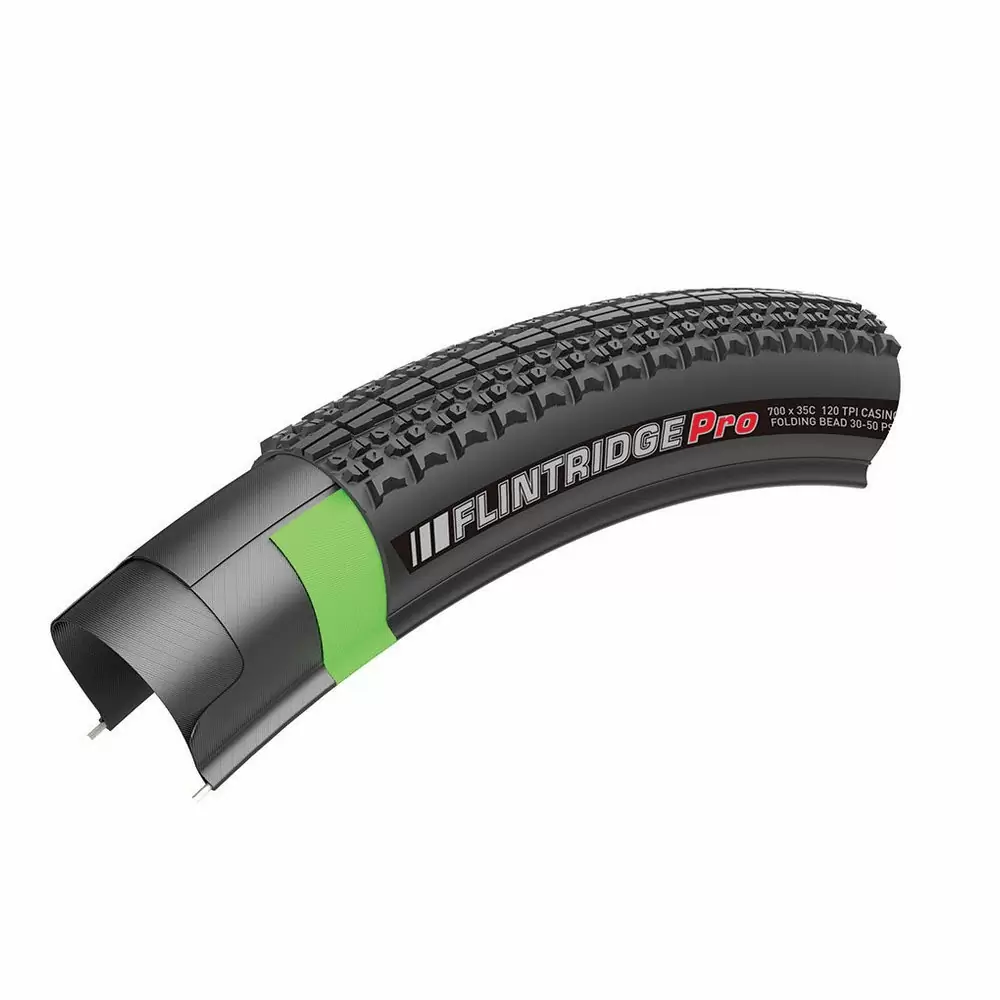 Neumático Flintridge Pro 700x45c DTC/GCT 120TPI Tubeless Ready Negro - image