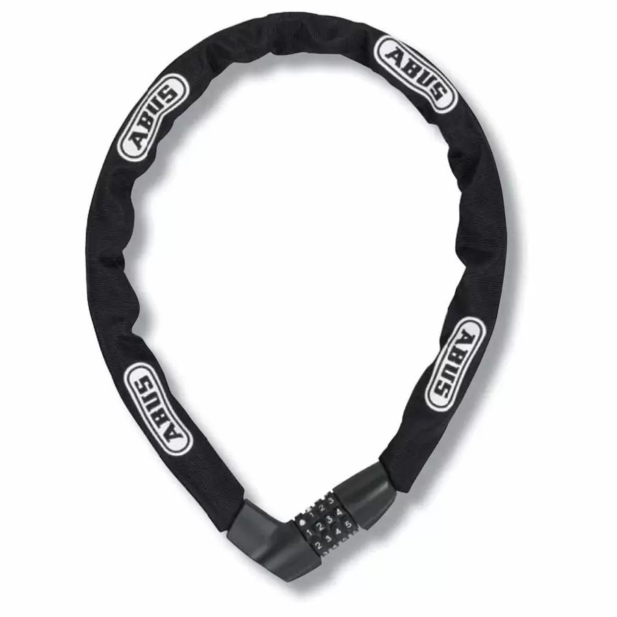 Combination lock chain black 110cm - image