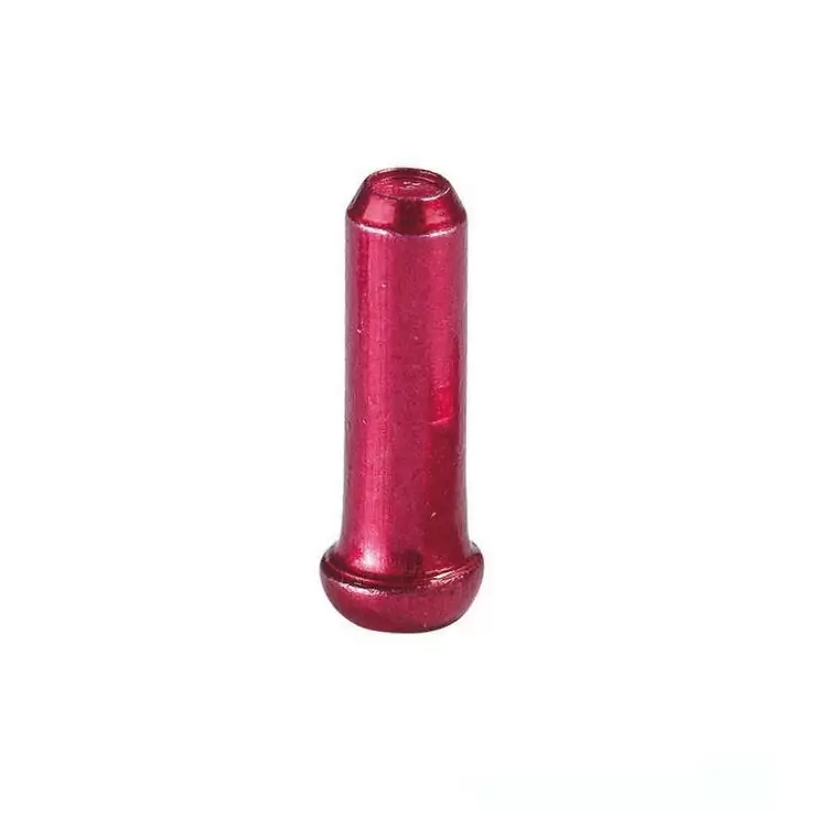 Terminals for cables ø 23 mm aluminum brake shiny red - image
