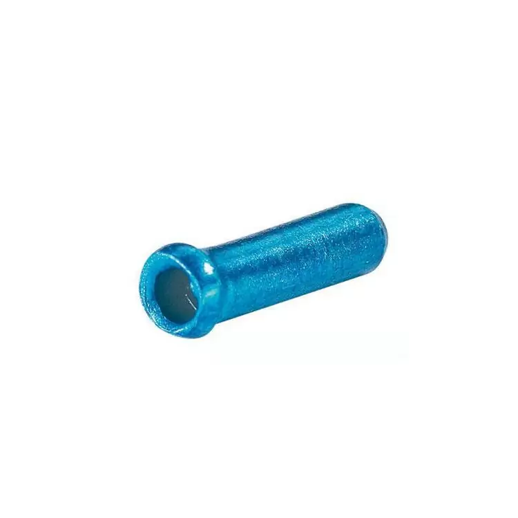 Embout pour câbles ø 23 mm aluminium frein bleu brillant - image