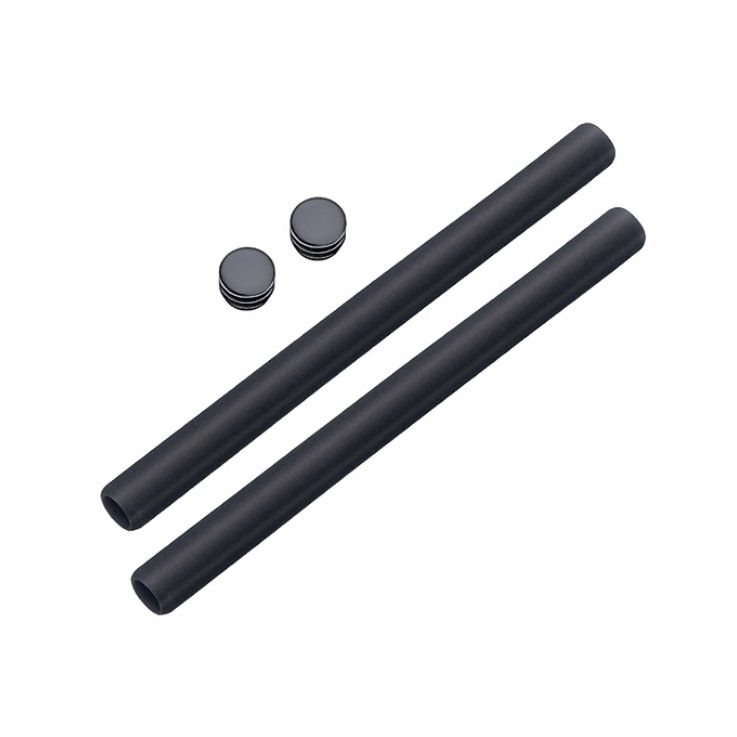 Grips of tube form in foam lenght 400 mm black color
