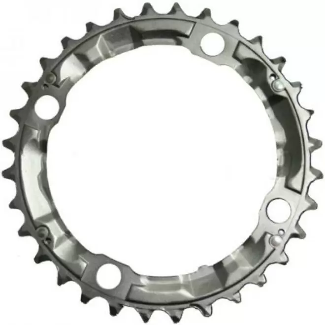 Chainring 32T Deore FC-M532 silver bcd 104mm 9s - image