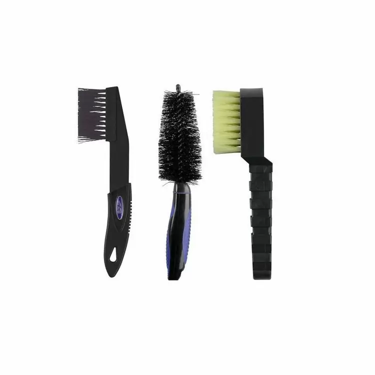 Three-brush set for complete bike cleaning - image