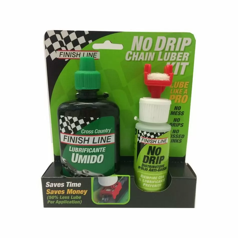 Kit No Drip con lubrificante Cross Country umido 120 ml - image