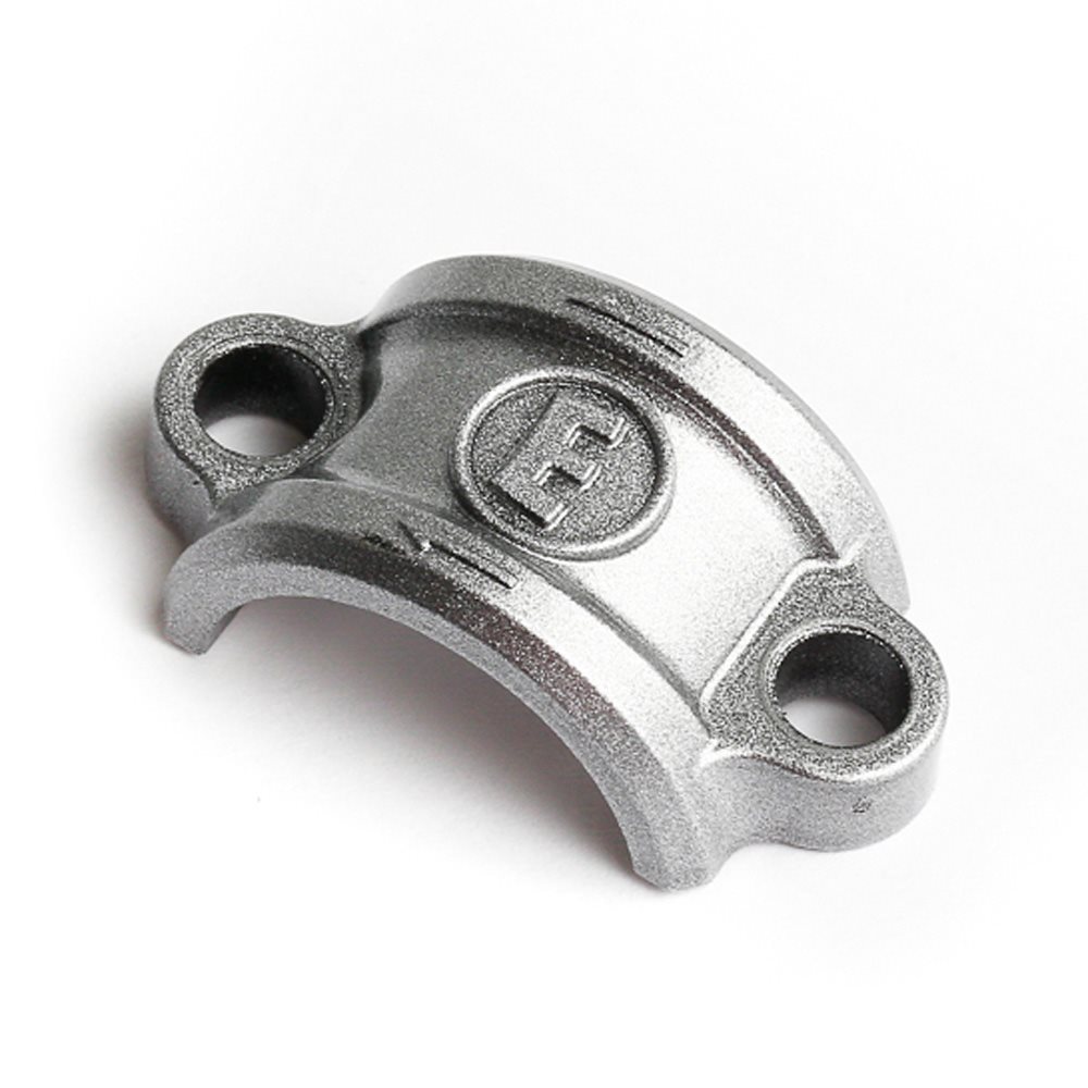 Handlebar clamp aluminium Carbotecture silver for MT series