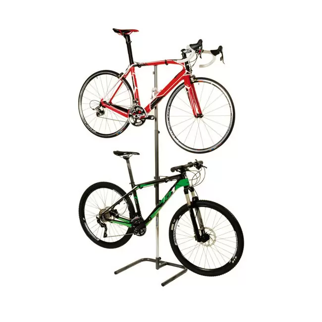 Deux supports de vélo soutenus par des crochets de protection en caoutchouc #2