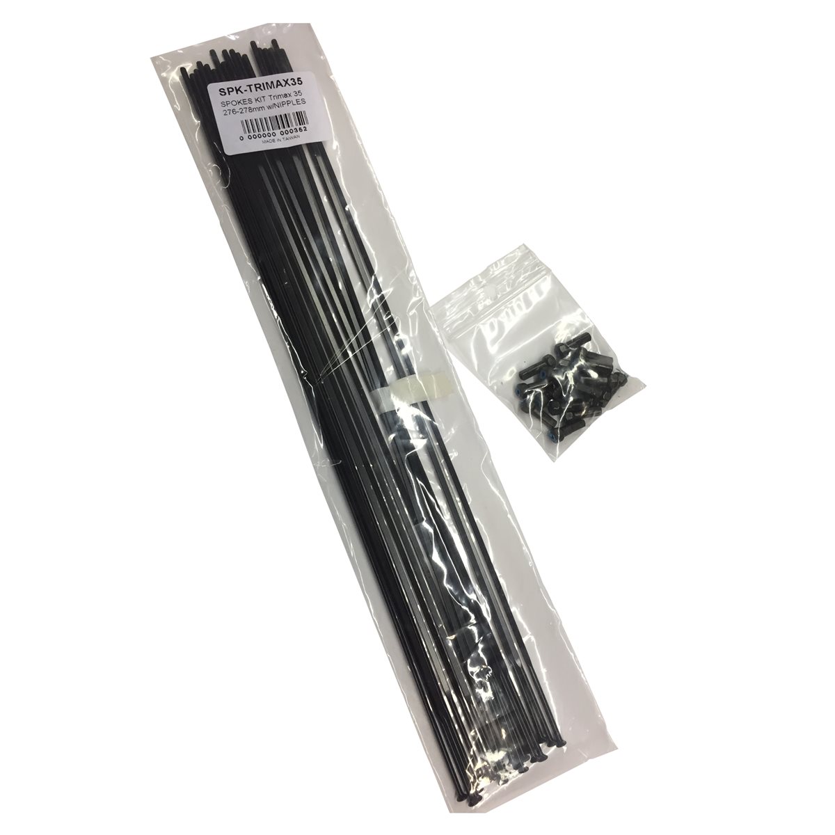 Stahl Speichen und Nippel Kit Laufrad TRIMAX 30 281-283mm schwarz