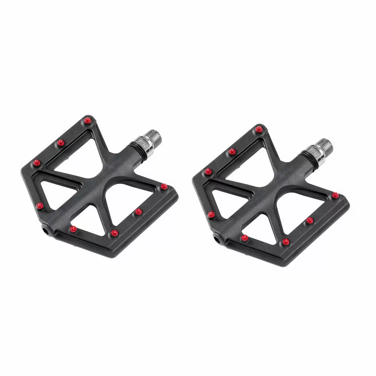 Pair flat pedals ZP-D213 anti-slip ultralight carbon / resin - image