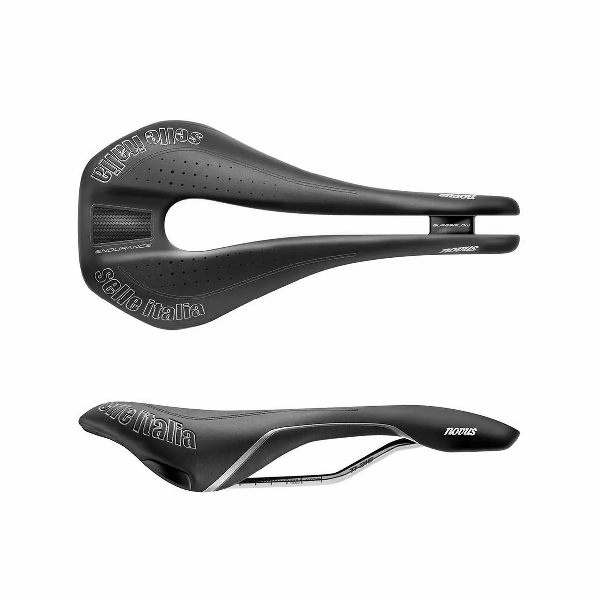 Selle italia si080sfesn novus superflow endurance s saddle black ti 3