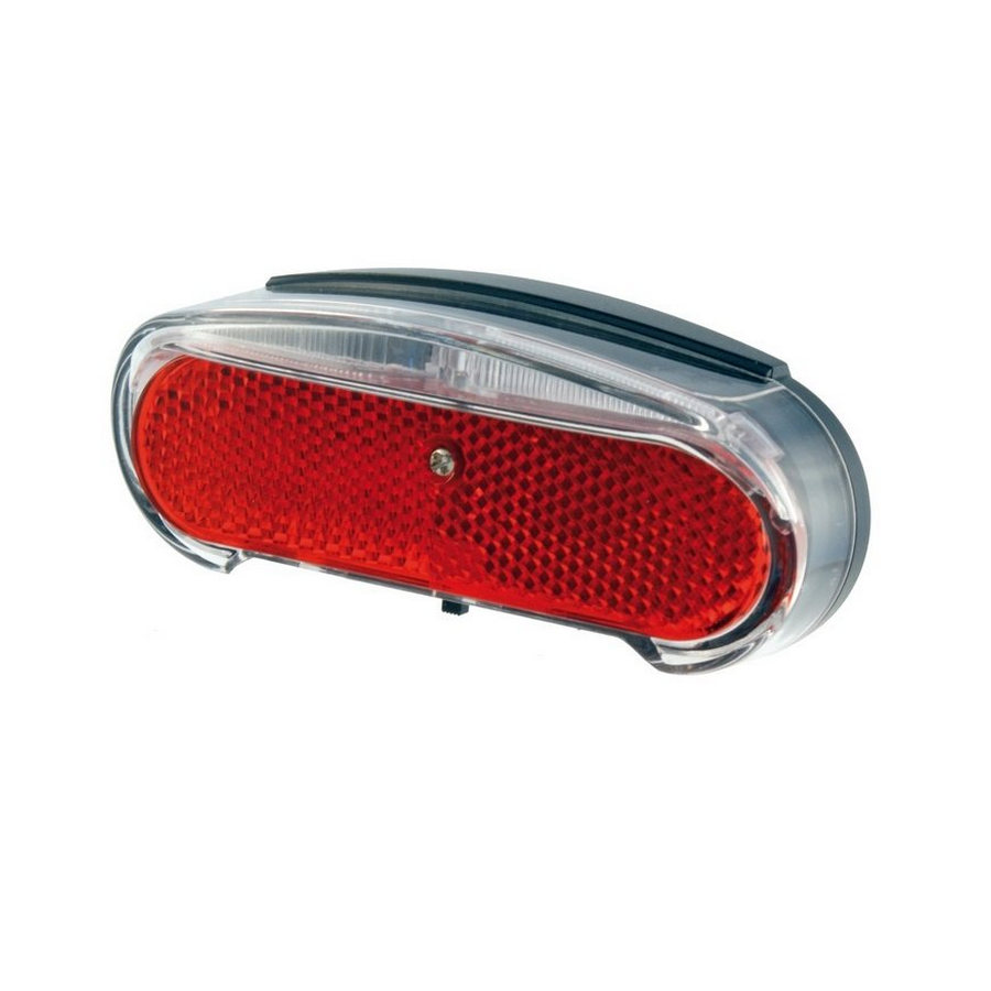 Rear carrier light with 1 red led with battery